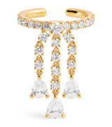 Harrods Anita Ko Yellow Gold and Diamond Fringe Single Ear Cuff- Buy online at McGrocer