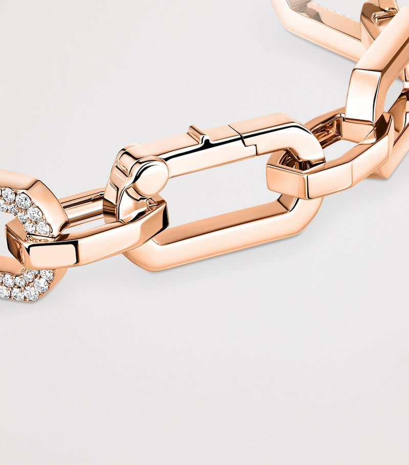 Messika So Move XL pink gold diamond bracelet - British product