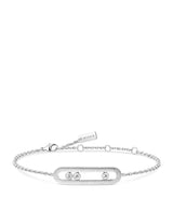 Harrods Messika Move Classique White Gold and Diamond Bracelet (0.30ct)- Buy online at McGrocer