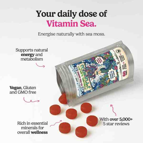 Innooova SuperMoss gummies 60 count, imported from the UK