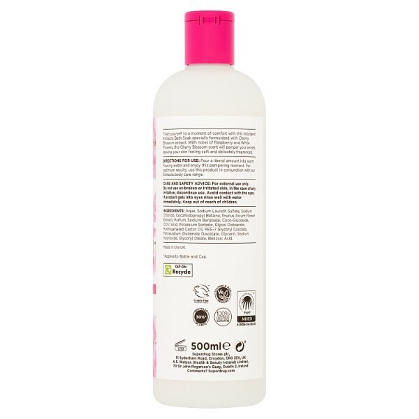 Superdrug Extracts Cherry Blossom Bath 500ml GOODS Superdrug