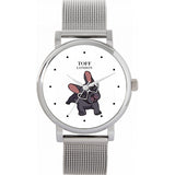 Superdrug Toff London White Ladies Grey French Bulldog Watch- Buy online at McGrocer