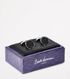 Babette Wasserman Moondust round cufflinks 1.8cm, imported from the UK