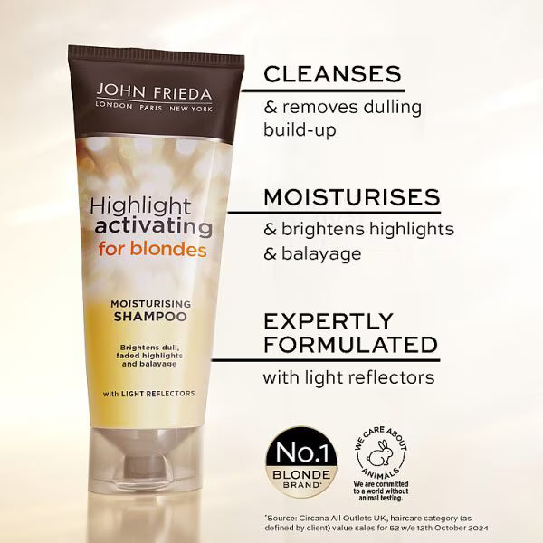 John Frieda Blonde Brightening Shampoo Moisturising 250ml, UK version