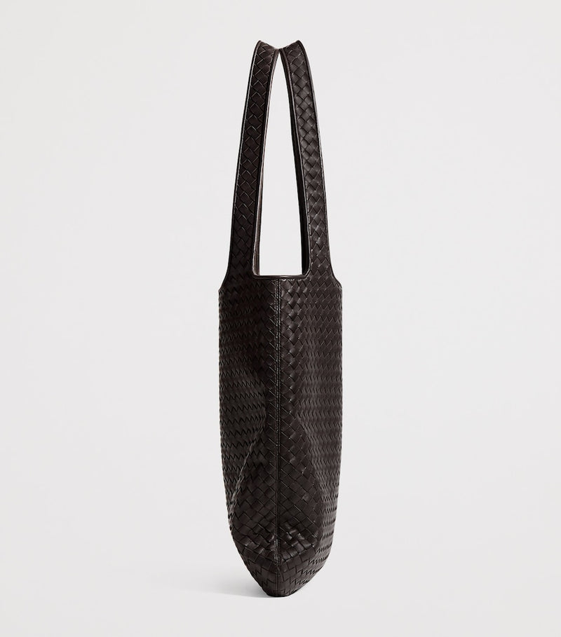 Bottega Veneta small leather Veneto tote bag, imported from the UK