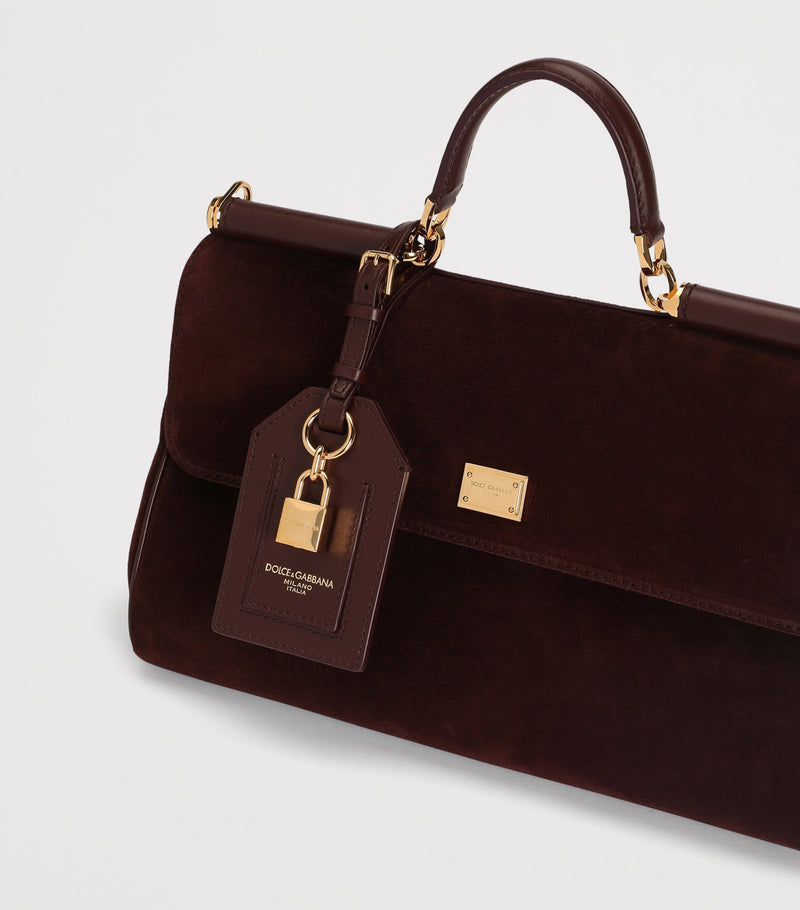 Dolce&Gabbana Suede My Sicily top-handle bag calf suede (British brand)