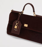 Dolce&Gabbana Suede My Sicily top-handle bag calf suede (British brand)