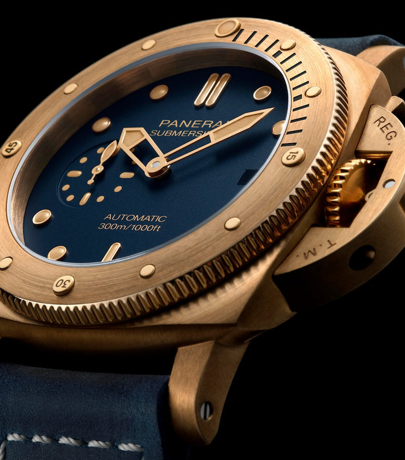 Panerai Bronze Submersible Watch 42mm, imported from the UK