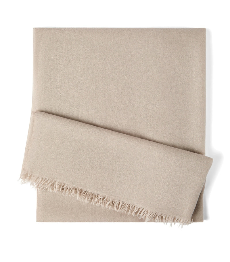 Brunello Cucinelli cashmere-silk scarf 200cm x 100cm (British brand)