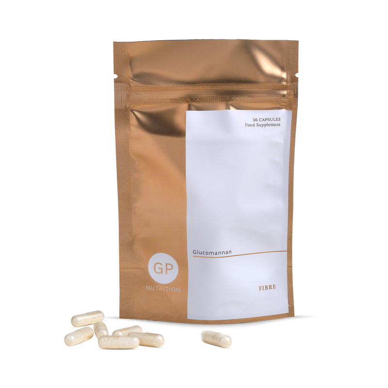 Glucomannan fibre weight management capsules 56 count (British brand)