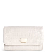 Harrods Jeffrey Levinson Leather Croc-Embossed Clutch Bag- Buy online at McGrocer
