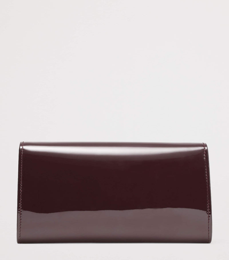 Jimmy Choo Bing patent leather wallet-on-chain (British brand)