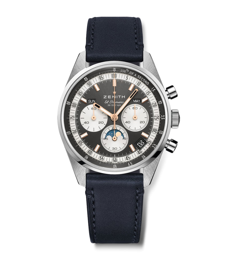 Zenith Chronomaster watch stainless steel 38mm - British product