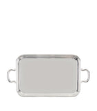 Greggio silver plated English tray with handles 50cm x 33cm, UK version
