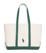 Harrods Polo Ralph Lauren Cotton Canvas Polo Pony Tote Bag- Buy online at McGrocer