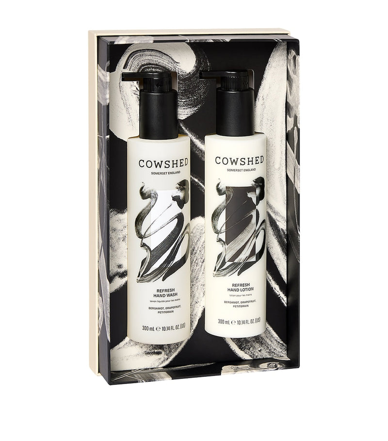 Cowshed Refresh Hand Duo gift set hand wash lotion 300ml (British brand)