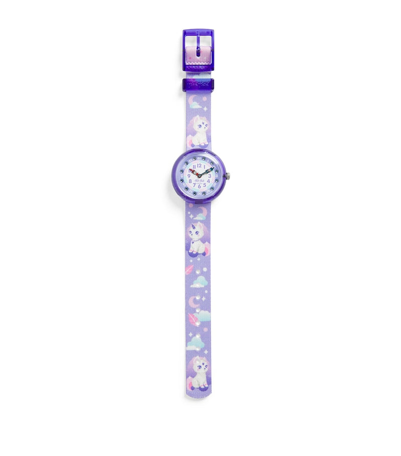 Flik Flak children's watch Cosmicat Mystic Land 32mm, UK version