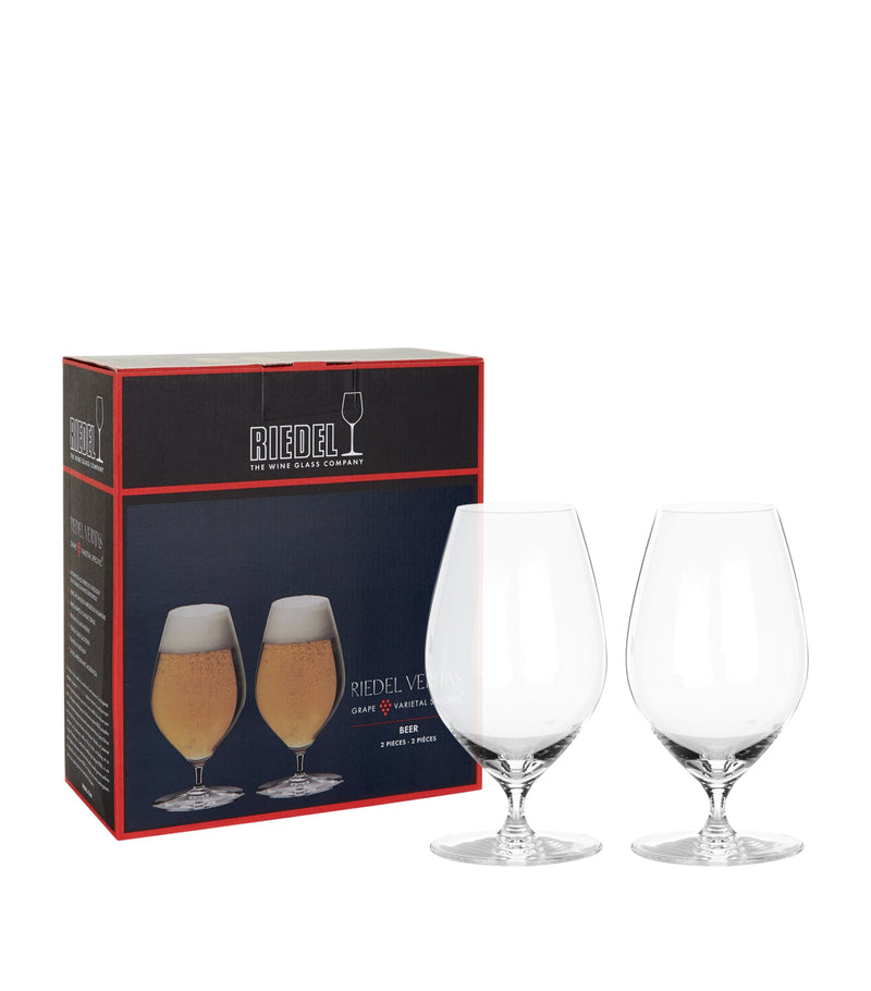 Riedel Veritas beer glasses 459ml, imported from the UK