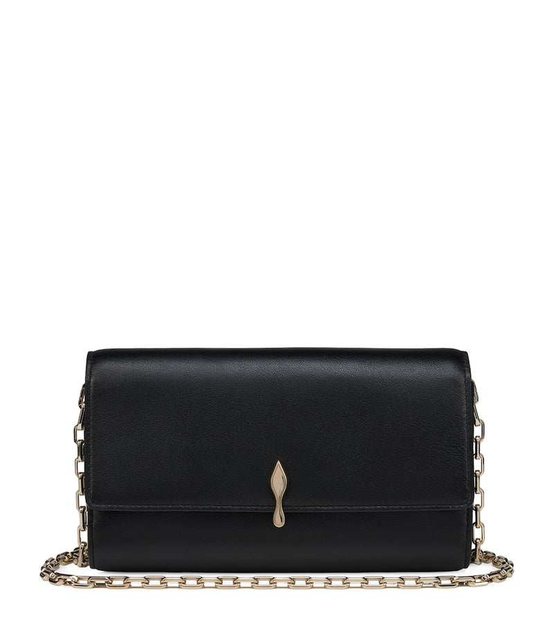 Christian Louboutin Bettina nappa leather chain wallet, imported from the UK