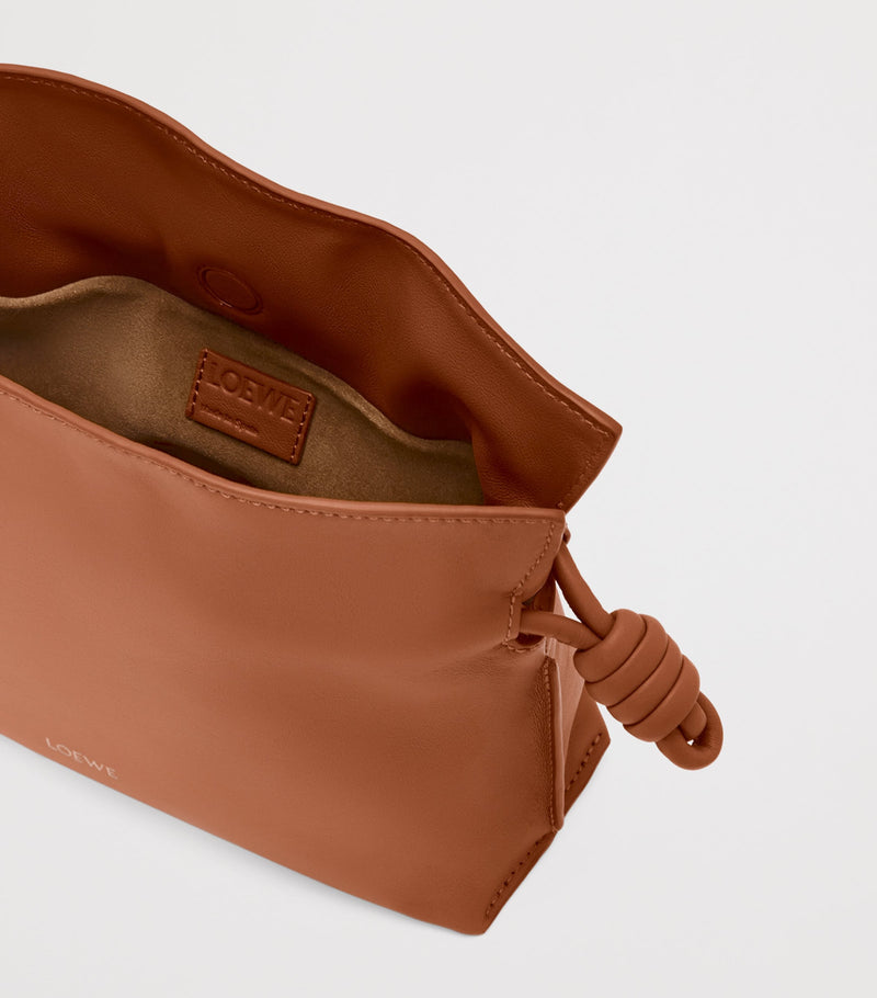 LOEWE Mini Flamenco leather clutch bag, UK version