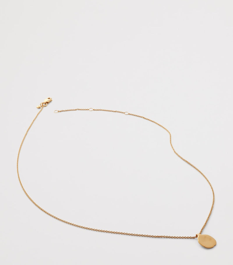 Monica Vinader gold vermeil pendant necklace, imported from the UK