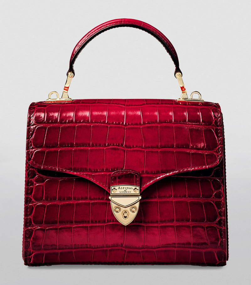 Aspinal of London Mayfair midi top-handle bag, imported from the UK