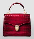 Aspinal of London Mayfair midi top-handle bag, imported from the UK