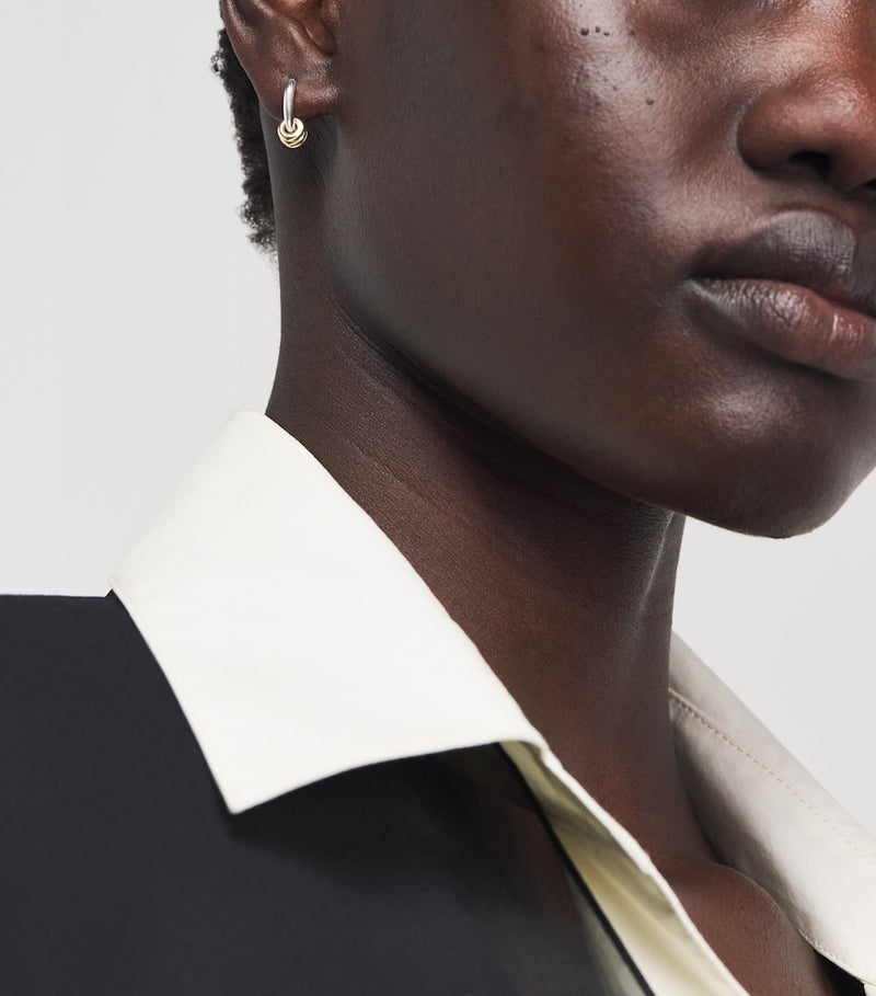 Spinelli Kilcollin hoop earrings sterling silver and yellow gold - British product