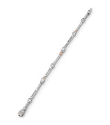 Harrods Boodles Platinum, Rose Gold and Diamond Play of Light Bracelet- Buy online at McGrocer