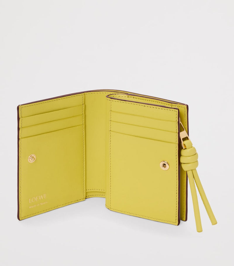LOEWE Leather Knot Wallet compact calfskin (British brand)