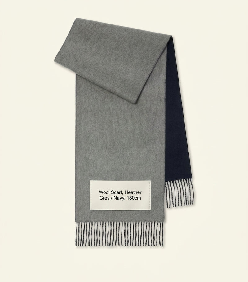 Burberry reversible cashmere scarf, woven in Scotland (British brand)