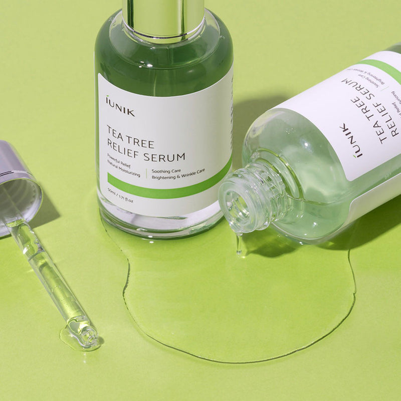 IUNIK Tea Tree Relief Serum 50ml, imported from the UK