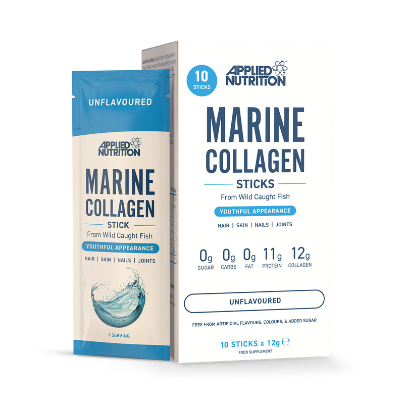Applied Nutrition marine collagen sachets, imported from the UK
