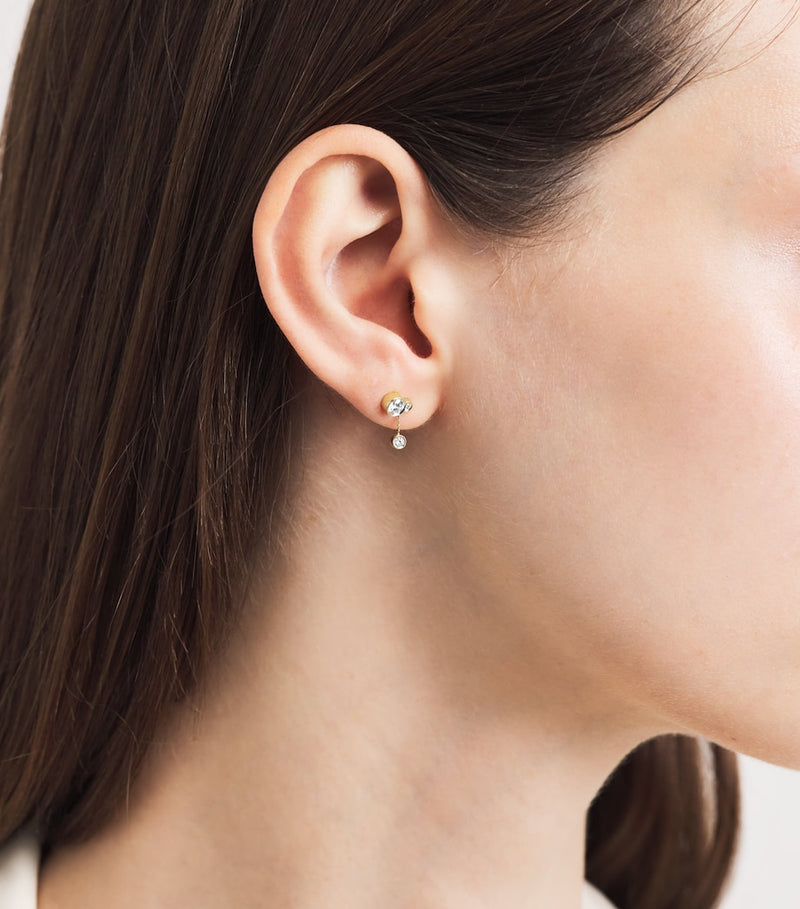 Sophie Bille Brahe Lou single earring 18kt gold, imported from the UK