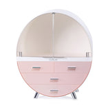 Superdrug Livingandhome Dustproof Cosmetic Storage Box Pink 4 Drawer Makeup Organizer- Buy online at McGrocer