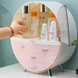 Livingandhome cosmetic storage box pink 40cm tall, UK version