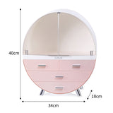 Livingandhome cosmetic storage box pink 40cm tall, UK version