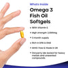 New Leaf Omega 3 fish oil softgels 180 count - British product