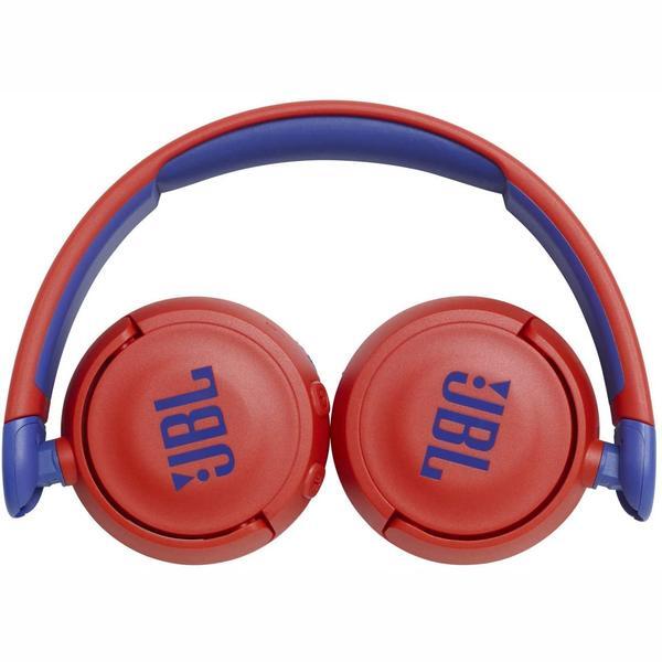 سماعات بلوتوث JBL JR310BT للأطفال باللون الأحمر (علامة تجارية بريطانية)