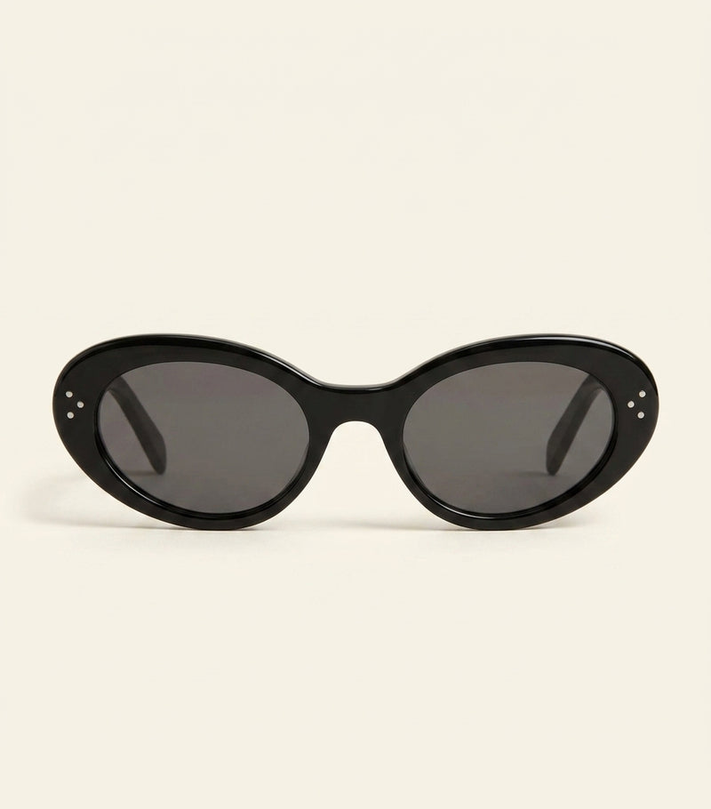 Celine acetate cat eye sunglasses with three dots, imported from the UK