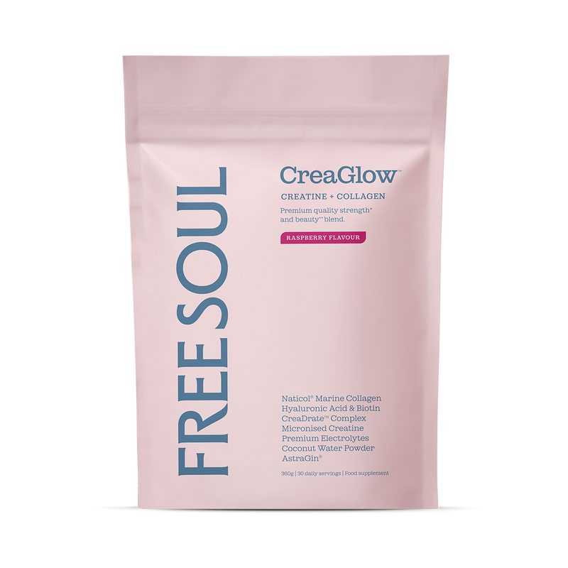 Free Soul CreaGlow raspberry supplement 360g, imported from the UK