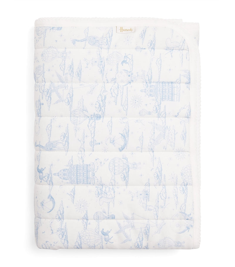 Harrods organic cotton balloon blanket 100cm x 107cm, UK version