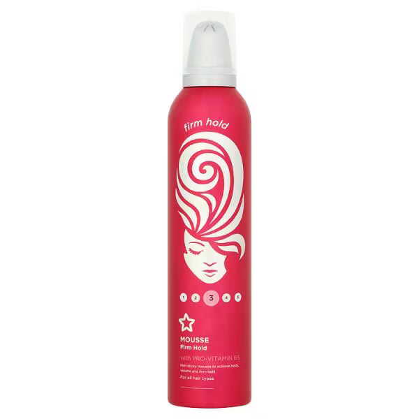 Superdrug Hair Mousse Firm Hold 300ml (British brand)