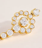 Sophie Bille Brahe yellow gold diamond Escargot de Rêve earrings (British brand)