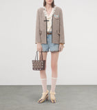 Valentino Garavani mini suede embroidered shoulder bag, UK version
