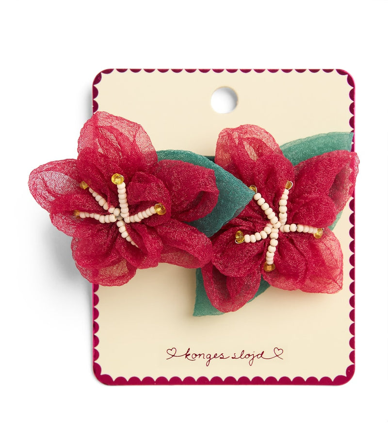 Konges Sløjd flower hair ties pack of 2, imported from the UK