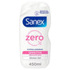 Sanex Zero % Sensitive Skin Shower Gel 450ml (British brand)