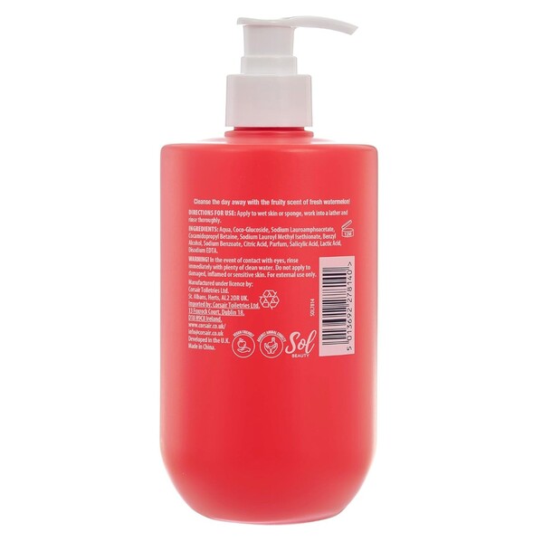 Sol Beauty Shower Cream Watermelon Scent 500ml (British brand)
