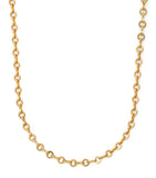 Azlee yellow gold circle-link chain necklace - British product