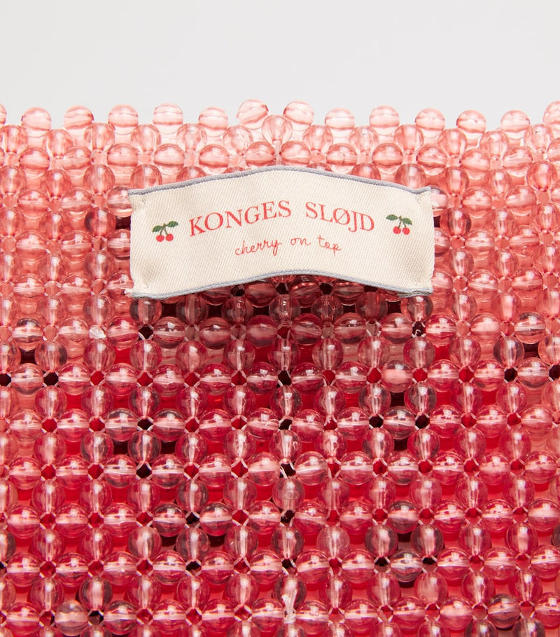 Konges Sløjd beaded ladybug shoulder bag, imported from the UK